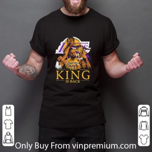 Top Los Angeles Lakers The King Is Back shirt 5