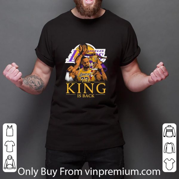Top Los Angeles Lakers The King Is Back shirt 3