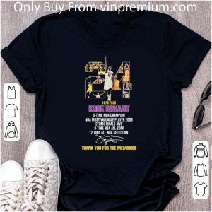 Top 24 1978 2020 Kobe Bryant Thank You For The Memories Signatures shirt 4