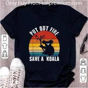 Official Put out fire save a Koala vintage Australian bushfires shirt 4