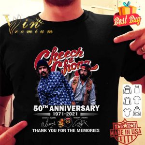 Awesome  Cheech & Chong 50th Anniversary 1971-2021 Signatures shirt 5