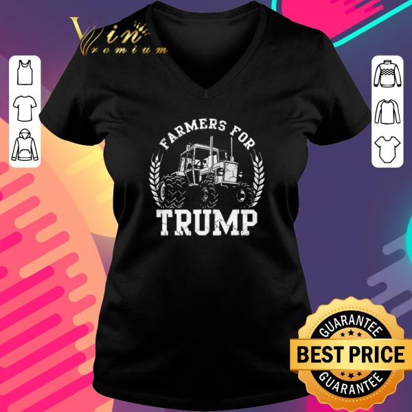 Awesome Farmers For Trump 2020 Election Farming Farmer Usa shirt 3