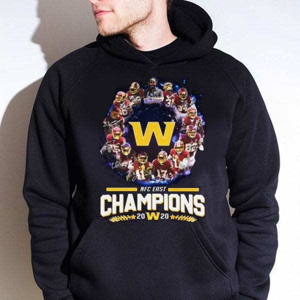Awesome Washington Football Team Signatures NFC East Champions 2020 shirt 4