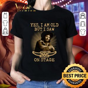 Hot Yes I Am Old But I Saw Waylon Jennings Symbol On Stage shirt 5