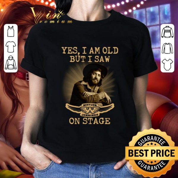 Hot Yes I Am Old But I Saw Waylon Jennings Symbol On Stage shirt 2