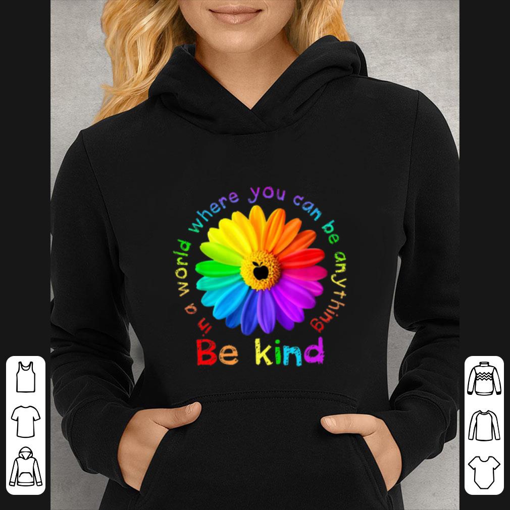 Top In a world where you can be anything Be Kind Autism shirt