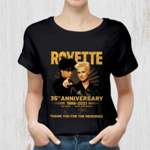 Awesome Roxette Band Rock 35th Anniversary 1986-2021 Signatures shirt 5
