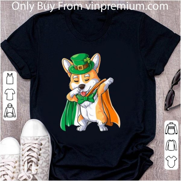 Nice Corgi Dabbing St Patrick’s Day shirt 2