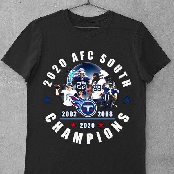 Premium Tennessee Titans Players 2020 AFC South Champions 2002 2008 2020 shirt 1