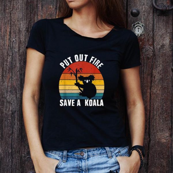 Official Put out fire save a Koala vintage Australian bushfires shirt 1