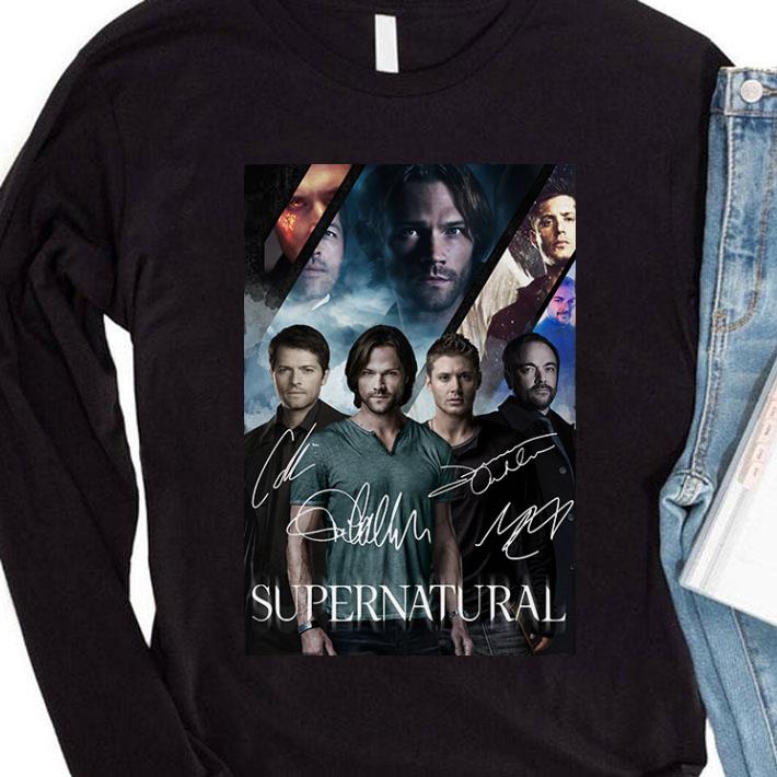 Best All character Supernatural Signatures Poster shirt 8 Best All character Supernatural Signatures Poster shirt