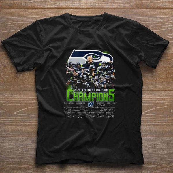 Official Seattle Seahawks Team Players 2020 NFC West Division Champions shirt 1