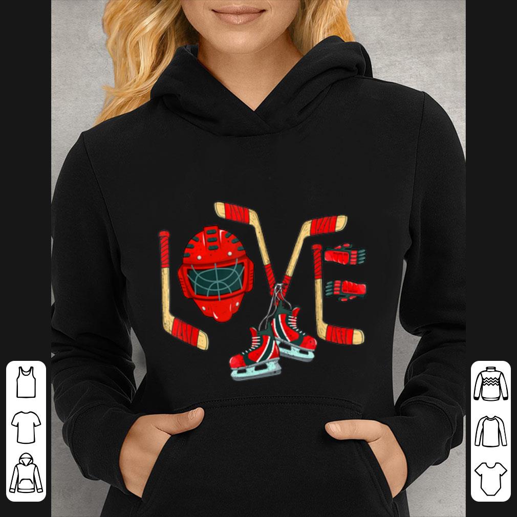 Top Love Ice Hockey Valentines Day shirt