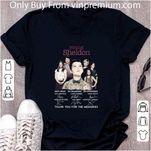 Awesome Young Sheldon Thank You For The Memories Signature shirt 4