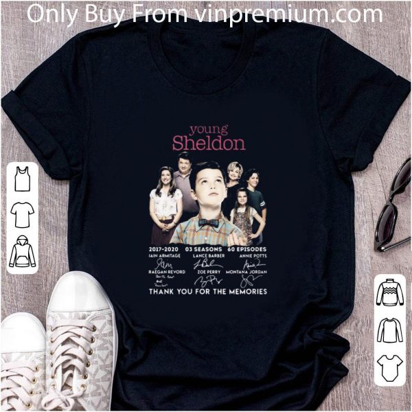Awesome Young Sheldon Thank You For The Memories Signature shirt 2