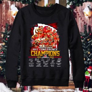 Official Team Kansas City Chiefs Back To Back AFC Champions 2019-2020 Signed shirt 7