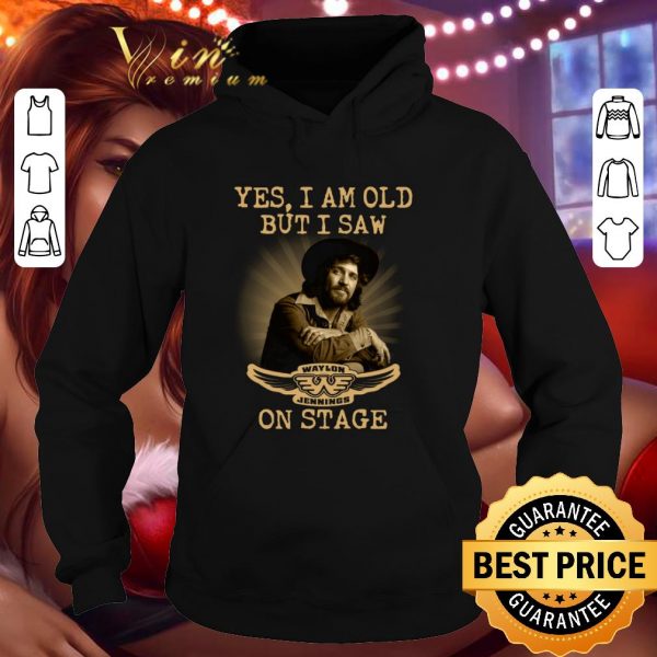 Hot Yes I Am Old But I Saw Waylon Jennings Symbol On Stage shirt 4