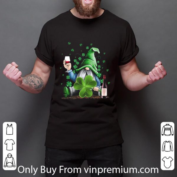 Awesome Gnomie Irish Drink Wine St. Patrick’s Day shirt 3