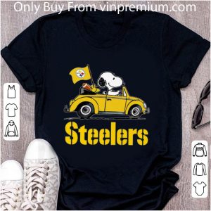 Premium Snoopy Driving Volkswagen Pittsburgh Steelers shirt 4