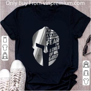 Pretty Warrior i'm no longer a slave to fear i'm a child of god shirt 4