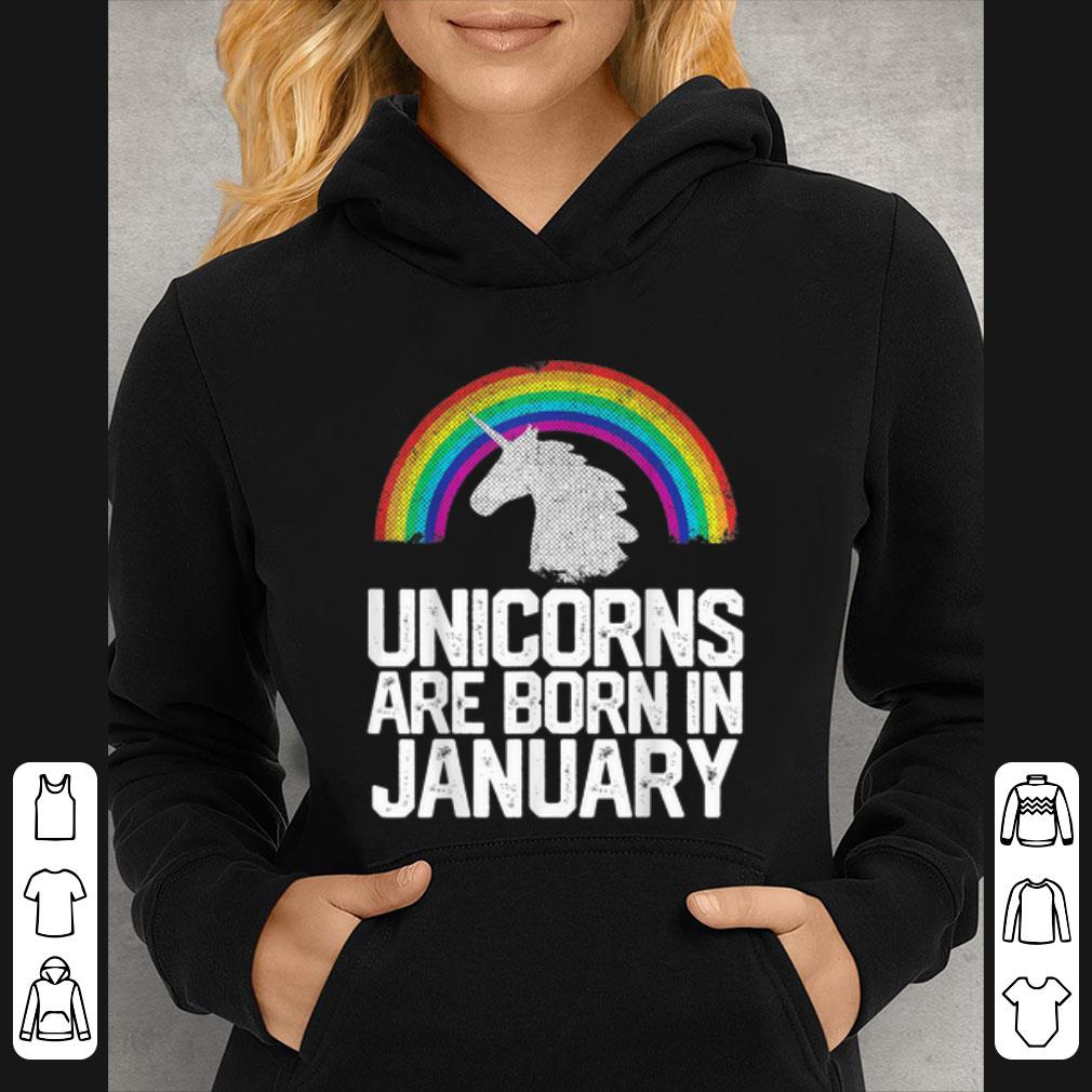 Official Unicorns Are Born In January shirt