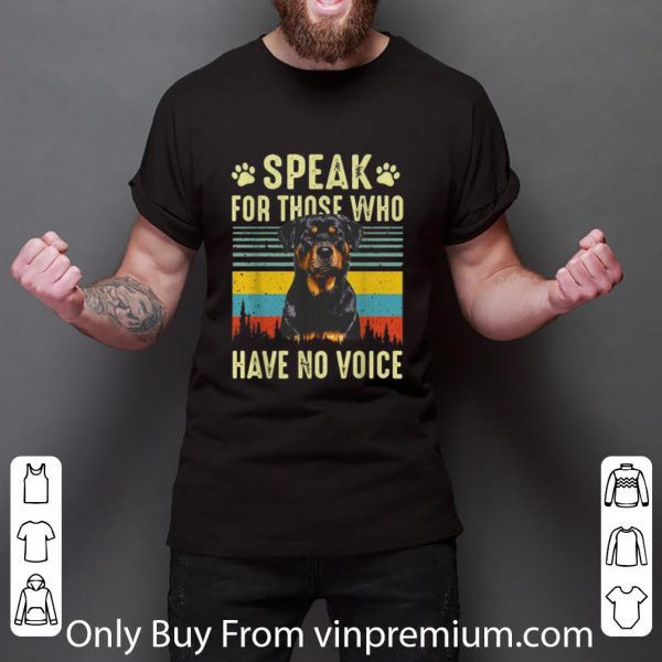 Nice Dog Yawns Speak For Those Who Have No Voice Dog Lover Vintage shirt 3