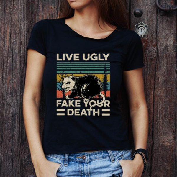 Awesome Vintage Opossum Live Ugly Fake Your Death shirt 1