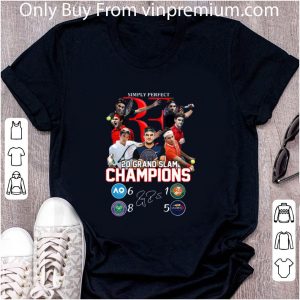 Great Roger Federer Simply Perfect 20 Grand Slam Champions shirt 4