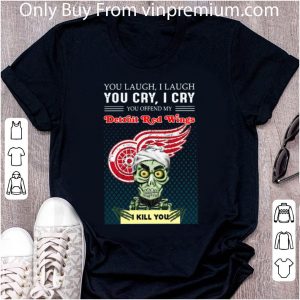 Pretty Jeff Dunham You Offened My Detroit Red Wings I Kill You shirt 4