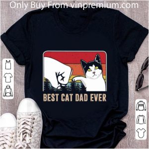 Great Best cat dad ever sunset vintage shirt 4