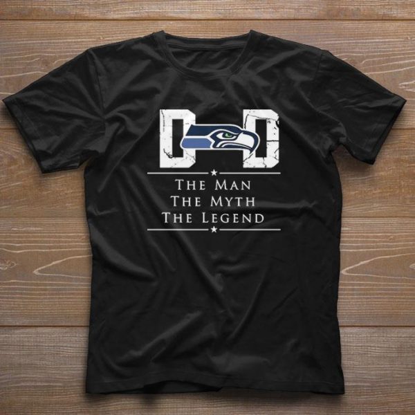 Pretty Dad Seattle Seahawks Football The Man The Myth The Legend shirt 1