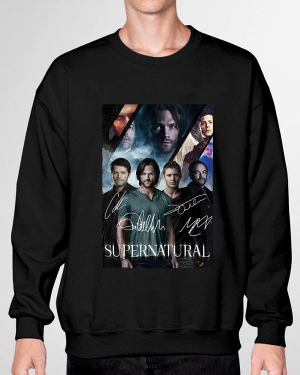 Best All character Supernatural Signatures Poster shirt 3