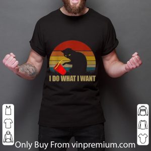 Awesome Cat I Do What I Want Vintage shirt 5