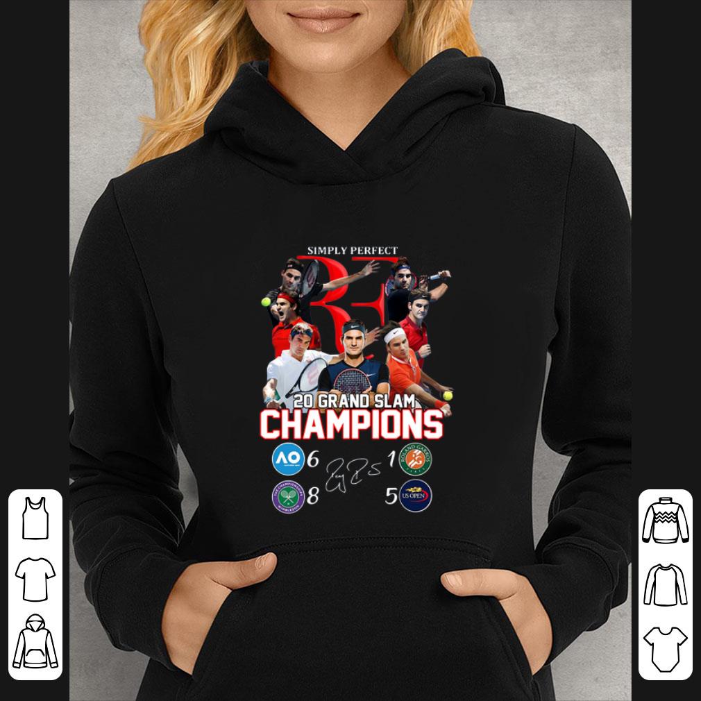 Great Roger Federer Simply Perfect 20 Grand Slam Champions shirt 7 Great Roger Federer Simply Perfect 20 Grand Slam Champions shirt