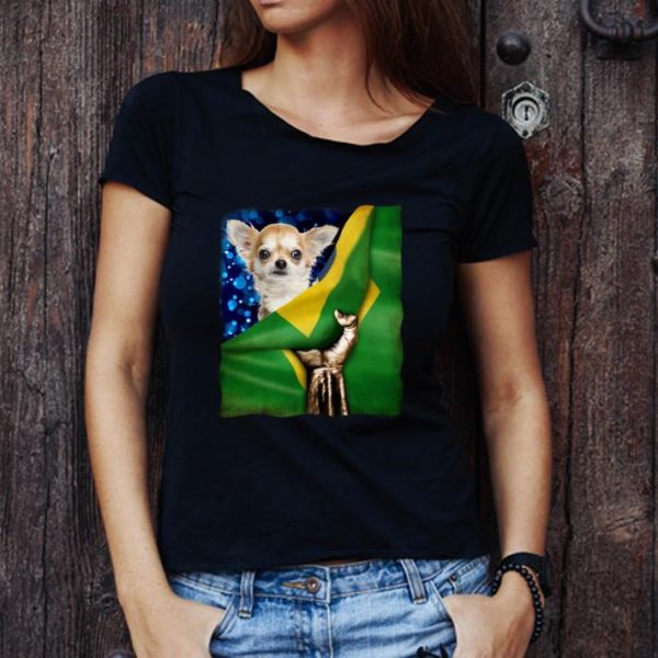 Hot Bandeira do Brasil Chihuahua shirt 1