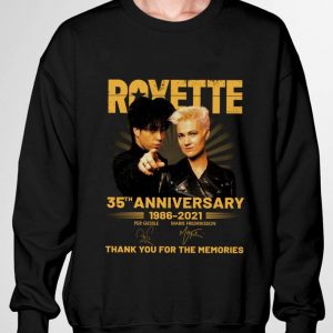 Awesome Roxette Band Rock 35th Anniversary 1986-2021 Signatures shirt 6