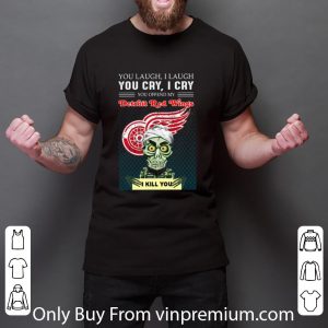 Pretty Jeff Dunham You Offened My Detroit Red Wings I Kill You shirt 5