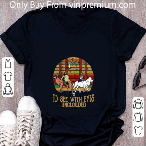 Awesome Mononoke and Ashitaka To see with eyes unclouded retro shirt 4