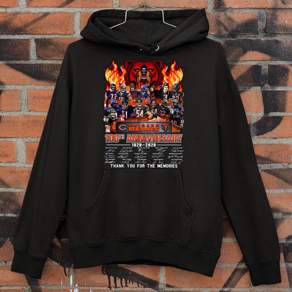 Awesome NFL Chicago Bears 100th Anniversary 1920-2020 Signatures shirt 8 Awesome NFL Chicago Bears 100th Anniversary 1920-2020 Signatures shirt