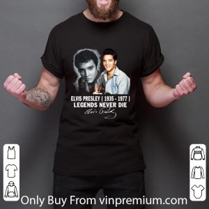 Official Elvis Presley 1935 1977 legends never die signature autographed shirt 5