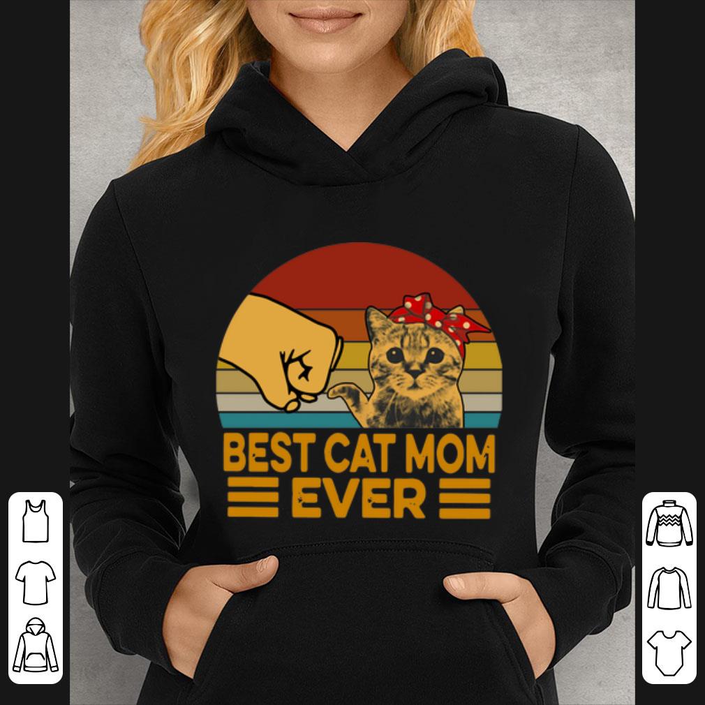 Nice Vintage Best Cat Mom Ever shirt