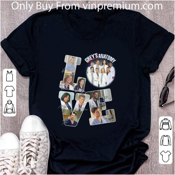 Original Love Grey’s Anatomy Signatures shirt 2