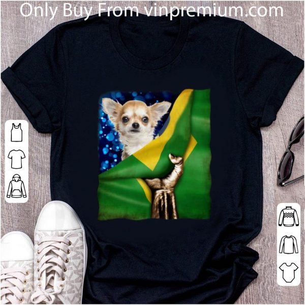 Hot Bandeira do Brasil Chihuahua shirt 2