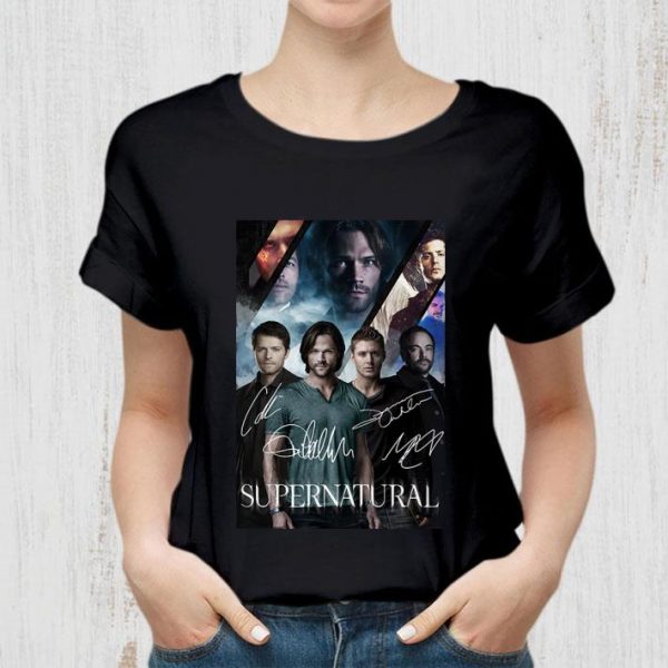 Best All character Supernatural Signatures Poster shirt 2