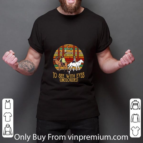 Awesome Mononoke and Ashitaka To see with eyes unclouded retro shirt 3