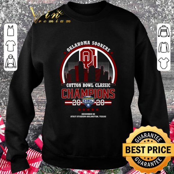 Premium Oklahoma Sooners Cotton Bowl Classic Champions 2020 shirt 3