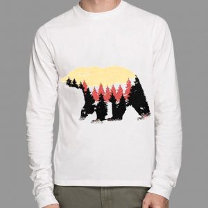 Funny Bear Tree Forest shirt 5