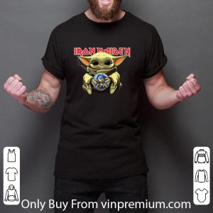 Hot Baby Yoda hug Iron Maiden Star Wars Mandalorian The Child shirt 5