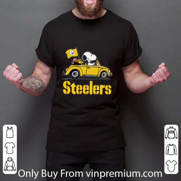 Premium Snoopy Driving Volkswagen Pittsburgh Steelers shirt 3