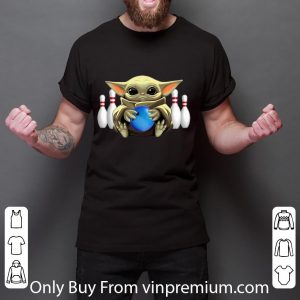 Hot Star Wars Baby Yoda Hug Bowling shirt 5